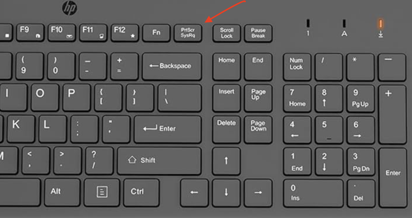 dell keyboard print screen key